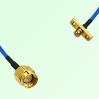 Semi-Flexible Jumper SMP Female 2 Hole Flange Mount to SMA Male Semi-Flexible Jumper SMP Female 2 Hole Flange Mount to SMA Male