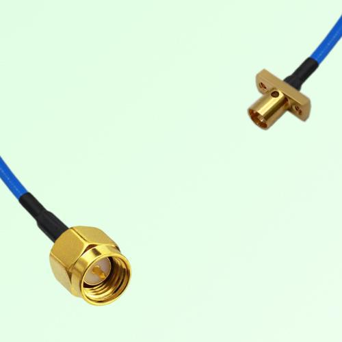 Semi-Flexible Jumper SMP Male 2 Hole Flange Mount to SMA Male Semi-Flexible Jumper SMP Male 2 Hole Flange Mount to SMA Male