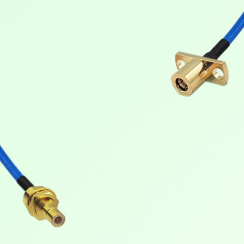 Semi-Flexible Jumper SMB Female 2 Hole Flange Mount to SMB Bulkhead Male Semi-Flexible Jumper SMB Female 2 Hole Flange Mount to SMB Bulkhead Male