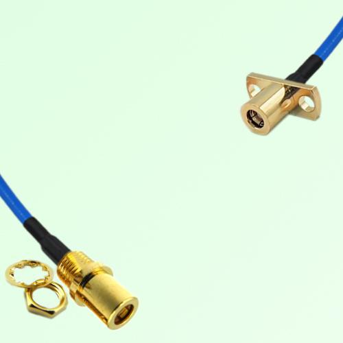 Semi-Flexible Jumper SMB Female 2 Hole to SMB Front Mount Bulkhead Female Semi-Flexible Jumper SMB Female 2 Hole to SMB Front Mount Bulkhead Female