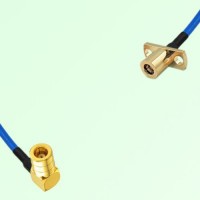 Semi-Flexible Jumper SMB Female 2 Hole Flange Mount to SMB Female Right Angle Semi-Flexible Jumper SMB Female 2 Hole Flange Mount to SMB Female Right Angle