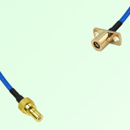 Semi-Flexible Jumper SMB Female 2 Hole Flange Mount to SMB Male Semi-Flexible Jumper SMB Female 2 Hole Flange Mount to SMB Male