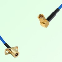Semi-Flexible Jumper SMC Female Right Angle to SMB Female 2 Hole Flange Mount Semi-Flexible Jumper SMC Female Right Angle to SMB Female 2 Hole Flange Mount