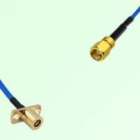 Semi-Flexible Jumper SMC Female to SMB Female 2 Hole Flange Mount Semi-Flexible Jumper SMC Female to SMB Female 2 Hole Flange Mount