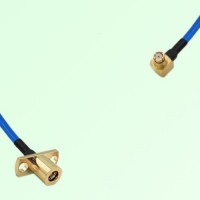 Semi-Flexible Jumper SMP Female Right Angle to SMB Female 2 Hole Flange Mount Semi-Flexible Jumper SMP Female Right Angle to SMB Female 2 Hole Flange Mount