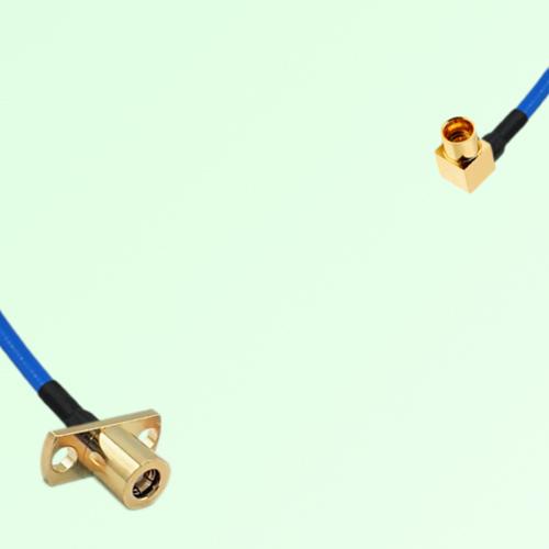 Semi-Flexible Jumper SMP Male Right Angle to SMB Female 2 Hole Flange Mount Semi-Flexible Jumper SMP Male Right Angle to SMB Female 2 Hole Flange Mount
