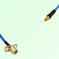 Semi-Flexible Jumper SMPM / SSMP Female to SMB Female 2 Hole Flange Mount Semi-Flexible Jumper SMPM / SSMP Female to SMB Female 2 Hole Flange Mount