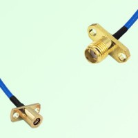 Semi-Flexible Jumper SSMA Female 2 Hole to SMB Female 2 Hole