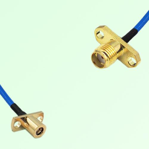 Semi-Flexible Jumper SSMA Female 2 Hole to SMB Female 2 Hole
