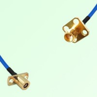 Semi-Flexible Jumper SSMA Female 4 Hole 12.7x12.7mm to SMB Female 2 Hole Semi-Flexible Jumper SSMA Female 4 Hole 12.7x12.7mm to SMB Female 2 Hole
