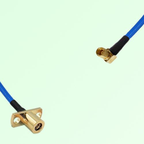 Semi-Flexible Jumper SSMC Female Right Angle to SMB Female 2 Hole Flange Mount Semi-Flexible Jumper SSMC Female Right Angle to SMB Female 2 Hole Flange Mount