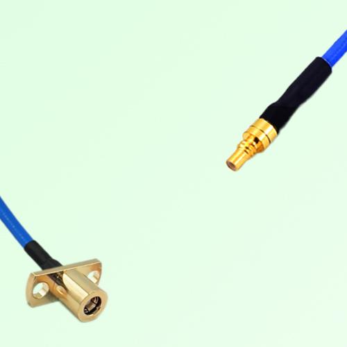Semi-Flexible Jumper SSMC Male to SMB Female 2 Hole Flange Mount
