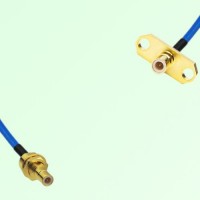 Semi-Flexible Jumper SMB Male 2 Hole Flange Mount to SMB Bulkhead Male Semi-Flexible Jumper SMB Male 2 Hole Flange Mount to SMB Bulkhead Male