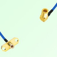 Semi-Flexible Jumper SMB Female Right Angle to SMB Male 2 Hole Flange Mount Semi-Flexible Jumper SMB Female Right Angle to SMB Male 2 Hole Flange Mount