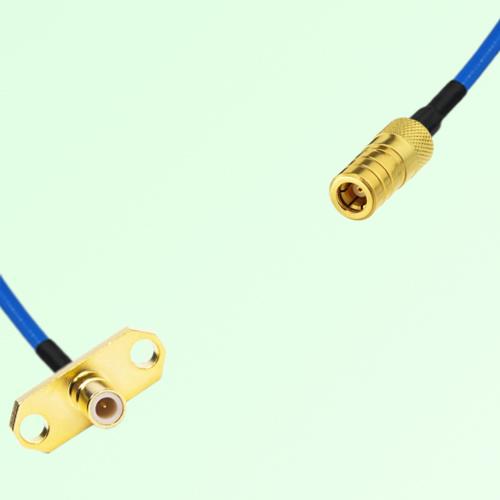 Semi-Flexible Jumper SMB Female to SMB Male 2 Hole Flange Mount