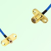 Semi-Flexible Jumper SSMA Female 2 Hole to SMB Male 2 Hole