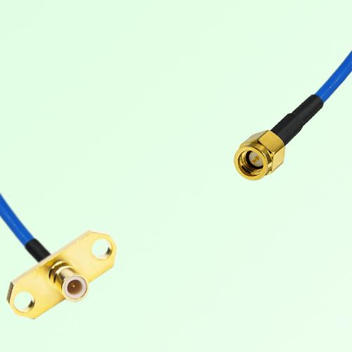 Semi-Flexible Jumper SSMA Male to SMB Male 2 Hole Flange Mount Semi-Flexible Jumper SSMA Male to SMB Male 2 Hole Flange Mount