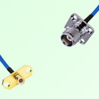 Semi-Flexible Jumper TNC Female 4 Hole 17.5x17.5mm to SMB Male 2 Hole Semi-Flexible Jumper TNC Female 4 Hole 17.5x17.5mm to SMB Male 2 Hole