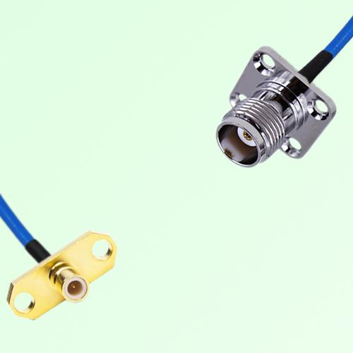 Semi-Flexible Jumper TNC Female 4 Hole 17.5x17.5mm to SMB Male 2 Hole Semi-Flexible Jumper TNC Female 4 Hole 17.5x17.5mm to SMB Male 2 Hole