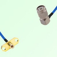 Semi-Flexible Jumper TNC Male Right Angle to SMB Male 2 Hole Flange Mount Semi-Flexible Jumper TNC Male Right Angle to SMB Male 2 Hole Flange Mount