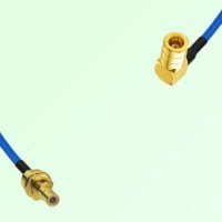 Semi-Flexible Jumper SMB Female Right Angle to SMB Bulkhead Male Semi-Flexible Jumper SMB Female Right Angle to SMB Bulkhead Male