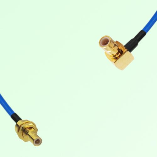 Semi-Flexible Jumper SMB Male Right Angle to SMB Bulkhead Male Semi-Flexible Jumper SMB Male Right Angle to SMB Bulkhead Male