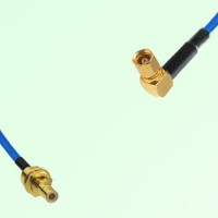 Semi-Flexible Jumper SMC Female Right Angle to SMB Bulkhead Male Semi-Flexible Jumper SMC Female Right Angle to SMB Bulkhead Male
