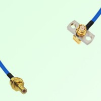 Semi-Flexible Jumper SMP Female Right Angle 2 Hole to SMB Bulkhead Male Semi-Flexible Jumper SMP Female Right Angle 2 Hole to SMB Bulkhead Male