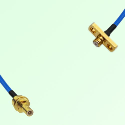 Semi-Flexible Jumper SMP Female 2 Hole Flange Mount to SMB Bulkhead Male Semi-Flexible Jumper SMP Female 2 Hole Flange Mount to SMB Bulkhead Male