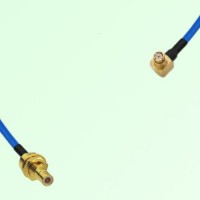 Semi-Flexible Jumper SMP Female Right Angle to SMB Bulkhead Male Semi-Flexible Jumper SMP Female Right Angle to SMB Bulkhead Male