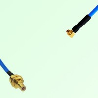 Semi-Flexible Jumper SMPM / SSMP Female Right Angle to SMB Bulkhead Male Semi-Flexible Jumper SMPM / SSMP Female Right Angle to SMB Bulkhead Male