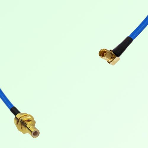 Semi-Flexible Jumper SSMC Female Right Angle to SMB Bulkhead Male Semi-Flexible Jumper SSMC Female Right Angle to SMB Bulkhead Male