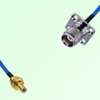 Semi-Flexible Jumper TNC Female 4 Hole 17.5x17.5mm to SMB Bulkhead Male Semi-Flexible Jumper TNC Female 4 Hole 17.5x17.5mm to SMB Bulkhead Male