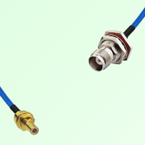 Semi-Flexible Jumper TNC Bulkhead Female with O-Ring to SMB Bulkhead Male