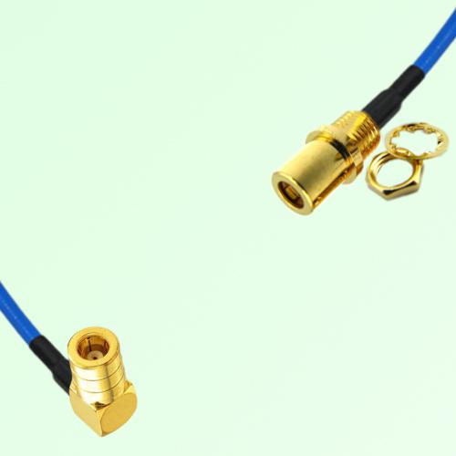 Semi-Flexible Jumper SMB Front Mount Bulkhead Female to SMB Female Right Angle Semi-Flexible Jumper SMB Front Mount Bulkhead Female to SMB Female Right Angle