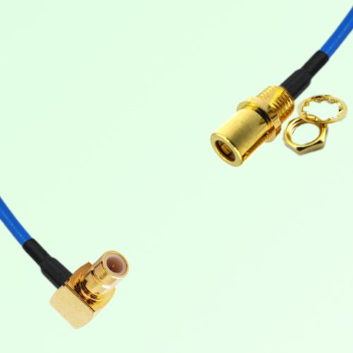 Semi-Flexible Jumper SMB Front Mount Bulkhead Female to SMB Male Right Angle Semi-Flexible Jumper SMB Front Mount Bulkhead Female to SMB Male Right Angle