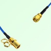 Semi-Flexible Jumper SMC Female to SMB Front Mount Bulkhead Female Semi-Flexible Jumper SMC Female to SMB Front Mount Bulkhead Female