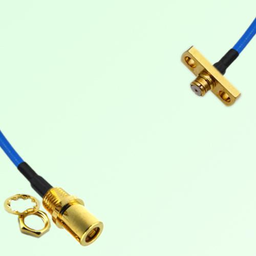 Semi-Flexible Jumper SMP Female 2 Hole to SMB Front Mount Bulkhead Female Semi-Flexible Jumper SMP Female 2 Hole to SMB Front Mount Bulkhead Female