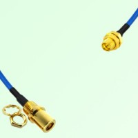Semi-Flexible Jumper SMP Bulkhead Male to SMB Front Mount Bulkhead Female Semi-Flexible Jumper SMP Bulkhead Male to SMB Front Mount Bulkhead Female