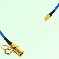 Semi-Flexible Jumper SMP Female to SMB Front Mount Bulkhead Female Semi-Flexible Jumper SMP Female to SMB Front Mount Bulkhead Female