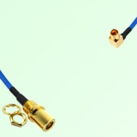 Semi-Flexible Jumper SMP Male Right Angle to SMB Front Mount Bulkhead Female Semi-Flexible Jumper SMP Male Right Angle to SMB Front Mount Bulkhead Female