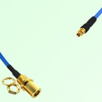 Semi-Flexible Jumper SMPM / SSMP Female to SMB Front Mount Bulkhead Female Semi-Flexible Jumper SMPM / SSMP Female to SMB Front Mount Bulkhead Female