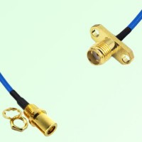 Semi-Flexible Jumper SSMA Female 2 Hole to SMB Front Mount Bulkhead Female