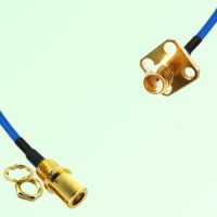 Semi-Flexible SSMA Female 4 Hole 12.7mm to SMB Front Mount Bulkhead Female Semi-Flexible SSMA Female 4 Hole 12.7mm to SMB Front Mount Bulkhead Female