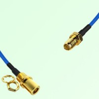 Semi-Flexible Jumper SSMA Female to SMB Front Mount Bulkhead Female Semi-Flexible Jumper SSMA Female to SMB Front Mount Bulkhead Female