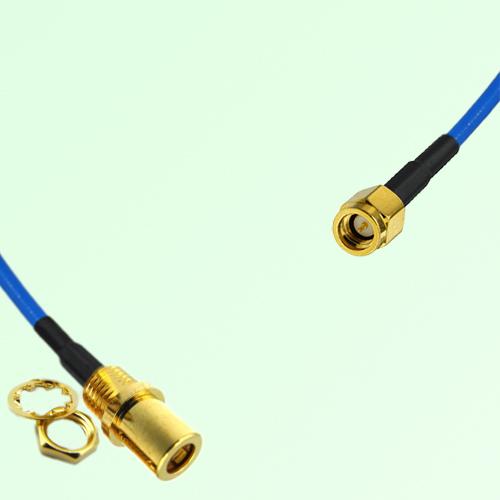 Semi-Flexible Jumper SSMA Male to SMB Front Mount Bulkhead Female Semi-Flexible Jumper SSMA Male to SMB Front Mount Bulkhead Female