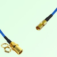 Semi-Flexible Jumper SSMC Female to SMB Front Mount Bulkhead Female