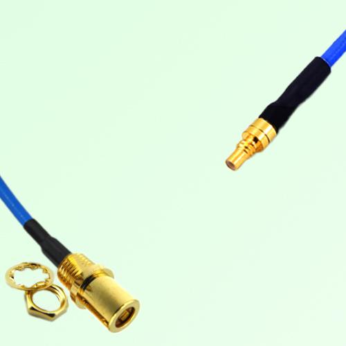 Semi-Flexible Jumper SSMC Male to SMB Front Mount Bulkhead Female Semi-Flexible Jumper SSMC Male to SMB Front Mount Bulkhead Female