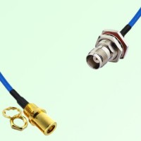 Semi-Flexible TNC Bulkhead Female with O-Ring to SMB Front Mount Bulkhead Female Semi-Flexible TNC Bulkhead Female with O-Ring to SMB Front Mount Bulkhead Female