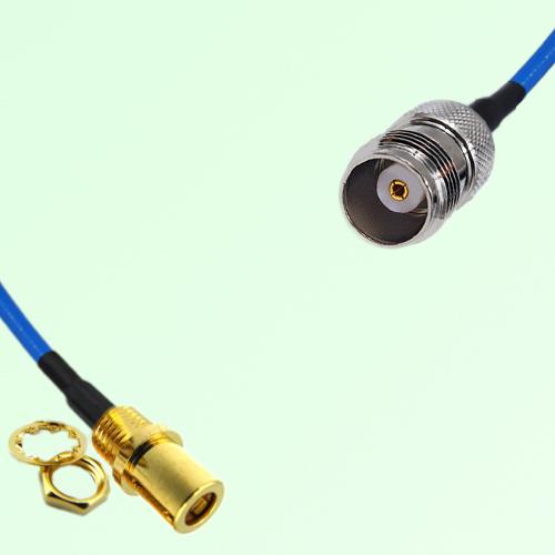 Semi-Flexible Jumper TNC Female to SMB Front Mount Bulkhead Female Semi-Flexible Jumper TNC Female to SMB Front Mount Bulkhead Female